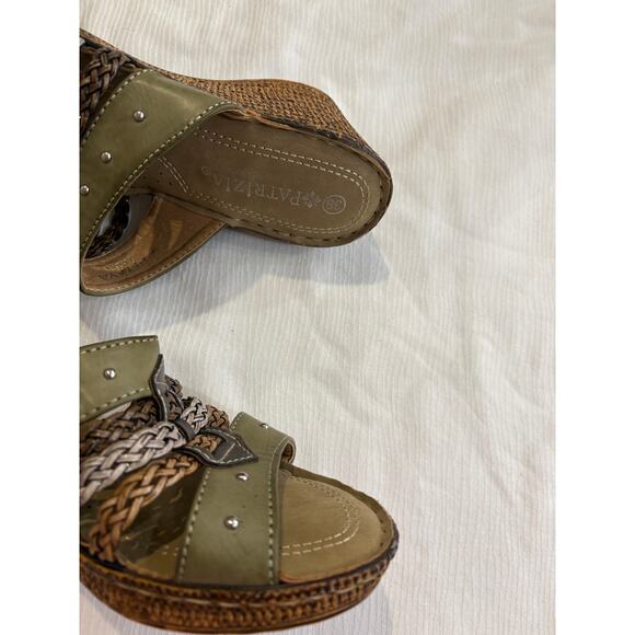 Patrizia by Spring Step Pitaya Size 38 US 7 Braided 2.5" Wedge Sandal Open Toe - Picture 12 of 16